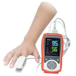 Professional Pulse Oximeter, 3 SpO2 PR and Temperature Parameters, Portable Medical Monitor with 2.8” LCD Screen, Adult and Pediatric Use, High Precision