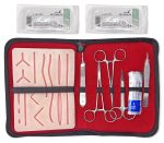 Suture Practice Kit (18 Pieces) for Student Suture Training, Include Suture Pad with 14 Pre-Cut Wounds, Suture Tools, Suture Thread & Needle (Complete Kit) - Image 3