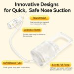 Baby Nasal Aspirator Manual Hand Pump | Non-Invasive Nose Cleaner for Baby & Toddler | 2-Finger Handle - Image 5