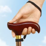 Adjustable Walking Cane for Elderly – Lightweight Aluminum Alloy Telescopic Stick with Wooden Handle - Image 2
