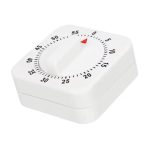 60 Minutes Kitchen Timer Countdown Alarm Reminder HILIFE Cooking Tools Mechanical Timer White Square - Image 6