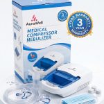 AuraWell Compressor Nebulizer Premium High-Performance Portable Nebulizer Machine for Fast & Effective Respiratory Therapy at Home