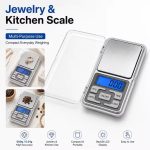 Stainless Steel Kitchen Scale 500g/0.1g – High Precision Digital Food Scale with LCD Display & Tare Function