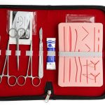 Suture Practice Kit (18 Pieces) for Student Suture Training, Include Suture Pad with 14 Pre-Cut Wounds, Suture Tools, Suture Thread & Needle (Complete Kit)
